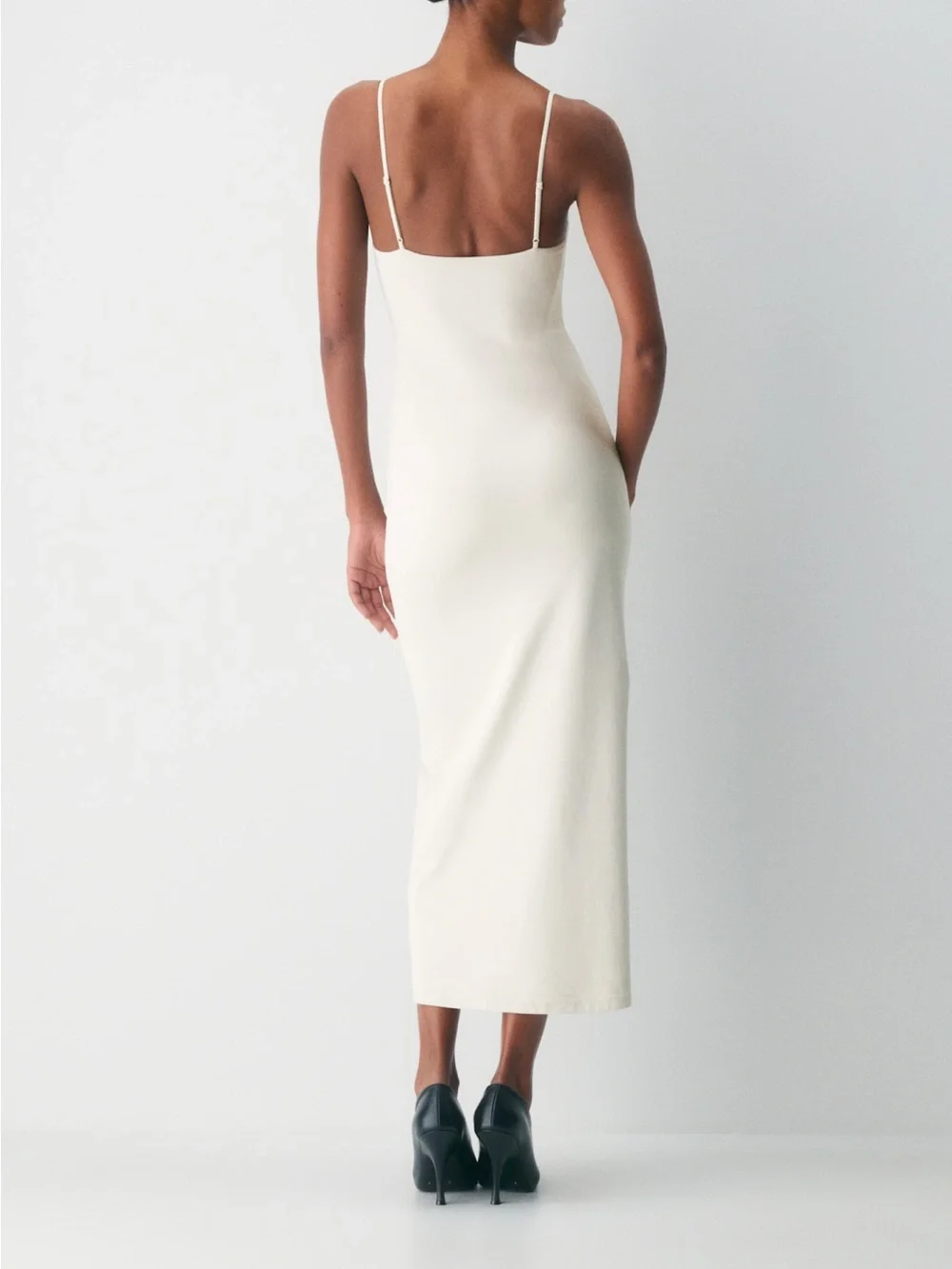 Aritzia contour maxi cami dress - matte pearl m - Picture 2 of 4